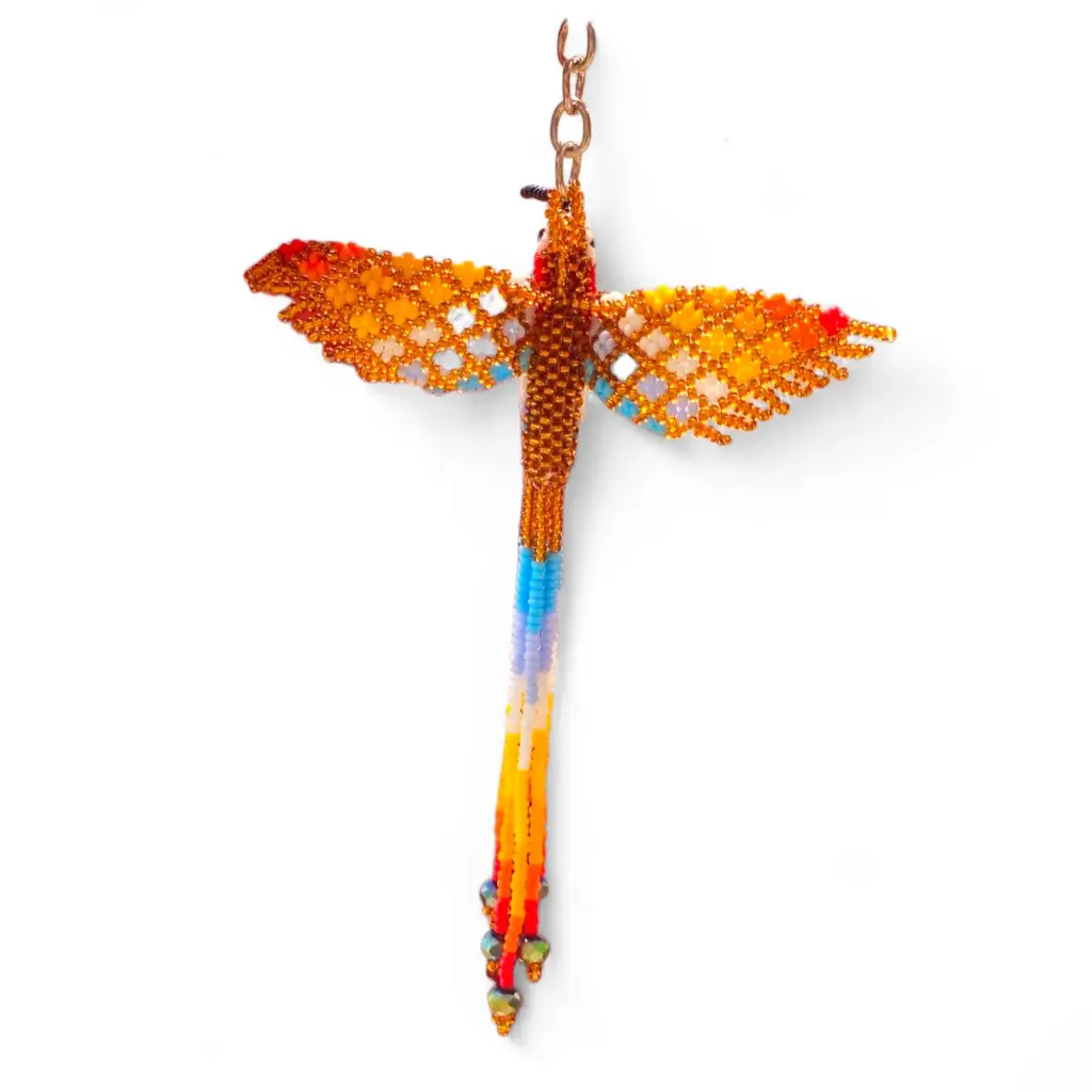 Llavero Colibrí Embera Mostazilla - LE1