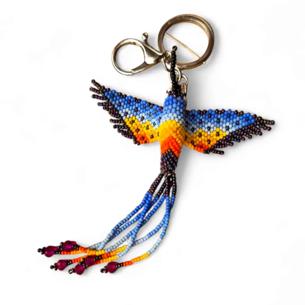 Llavero Colibrí Embera Mostazilla - LE5