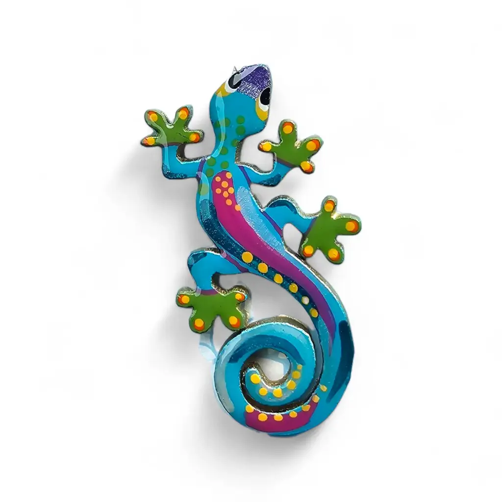 Pin Broche de Camaleón Pintado a Mano. BM-5