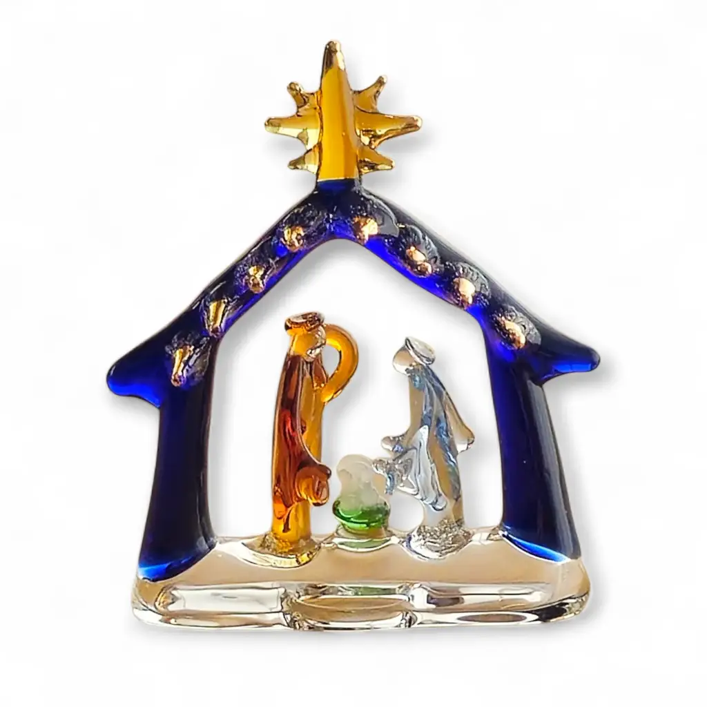 Nacimiento en Vidrio Artesanal Hecho a Mano - NC- 3