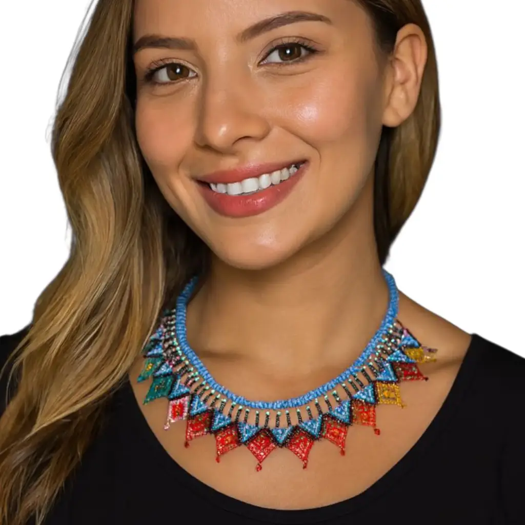 Collar Raíces del Viento - Tejido Embera - CE05  