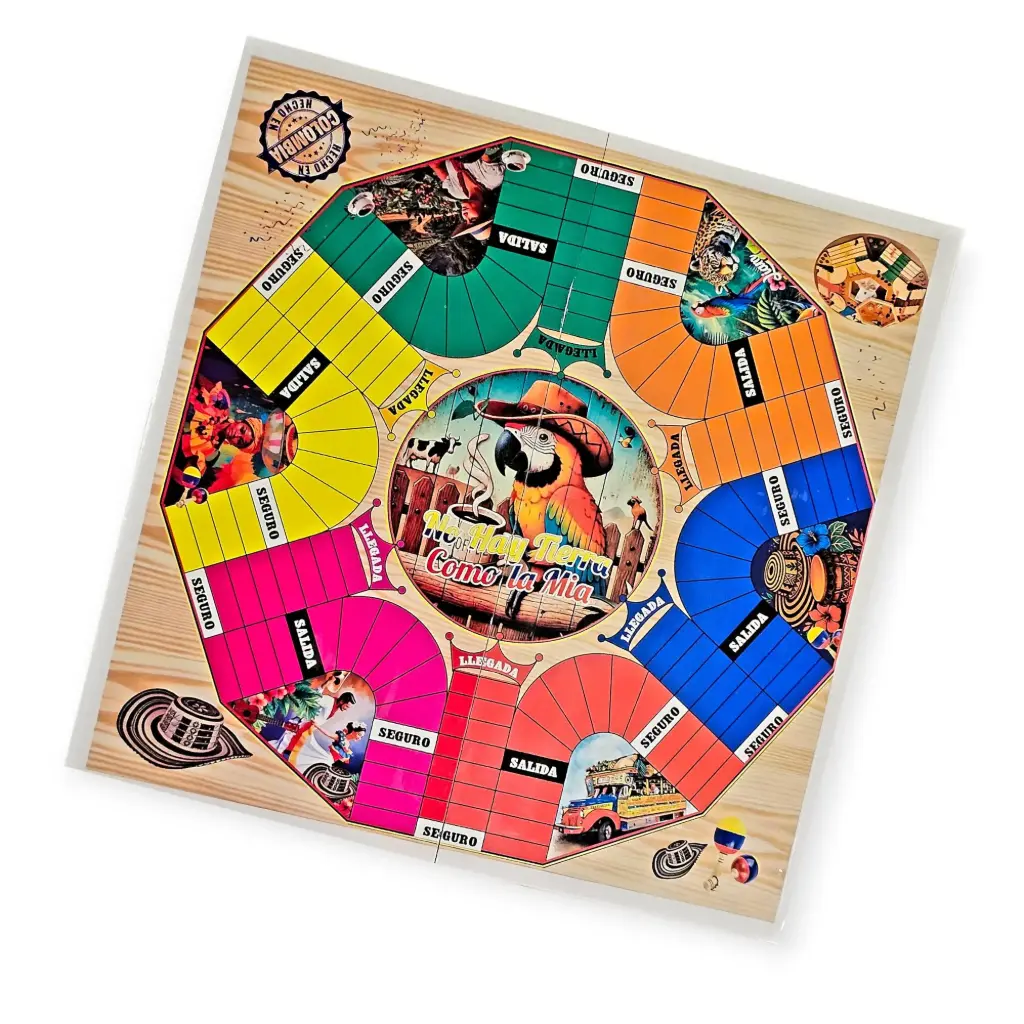 Parqués Plegable Magnético 6 y 4 Puestos Doble Cara - Mediano PM1