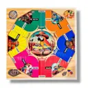 Parqués Plegable Magnético 6 y 4 Puestos Doble Cara - Grande PM2