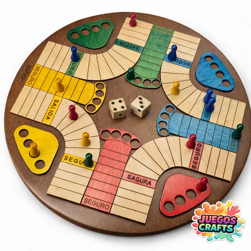 Parqués Mini Plano Madera