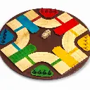 Parqués 2D Cuatro (4) Puestos en Madera Artesanal – Juego de Mesa de Lujo.