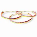 Set Pulsera Colombia x 3 Unidades en Telar Egipcio