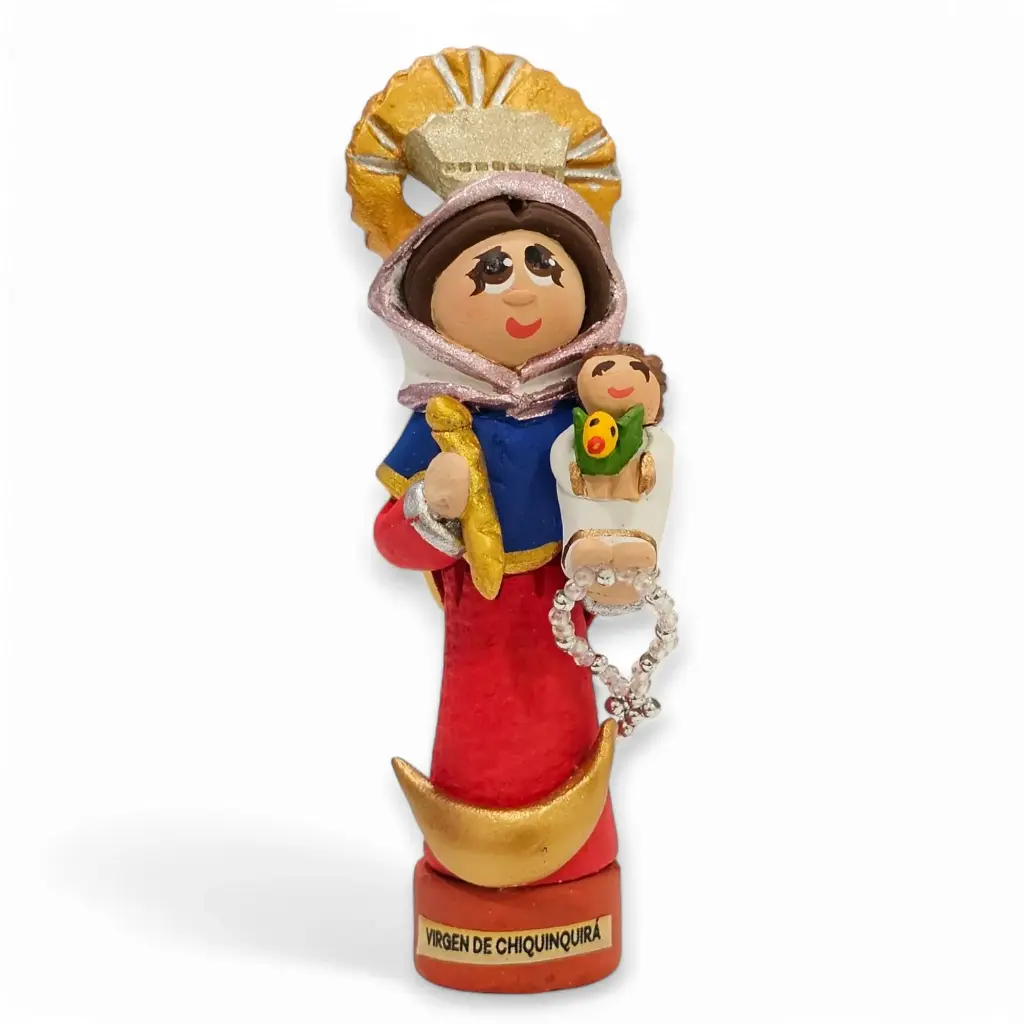 Virgen de Chiquiquirá mini en cerámica  