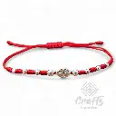 Pulsera Manilla Virgen Milagrosa Hilo Rojo Plata 925 