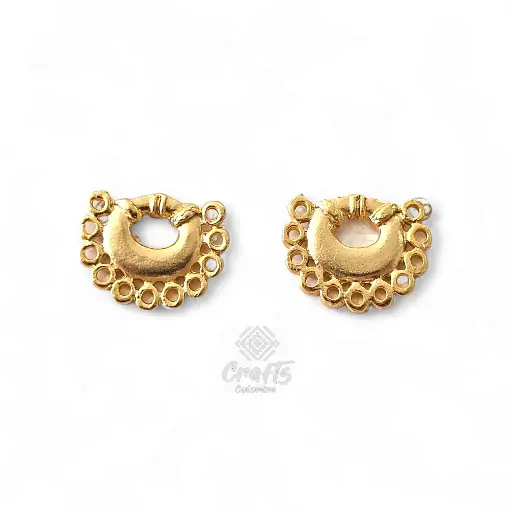 Arete Precolombino baño en oro de 24K Q36