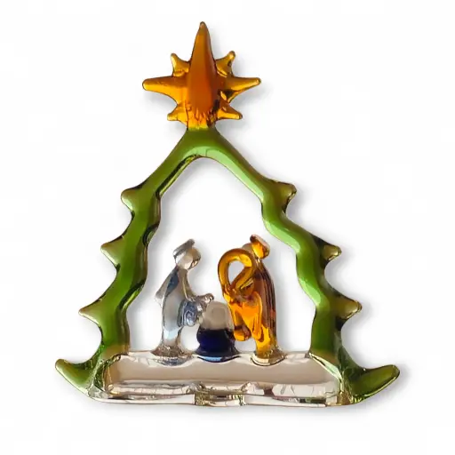 Nacimiento en Vidrio Artesanal Hecho a Mano - NC- 1