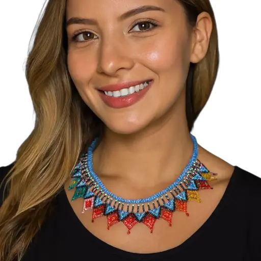 Collar Raíces del Viento - Tejido Embera - CE05  