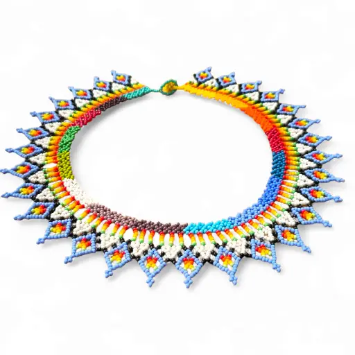 Collar Raíces del Viento - Tejido Embera - CE06