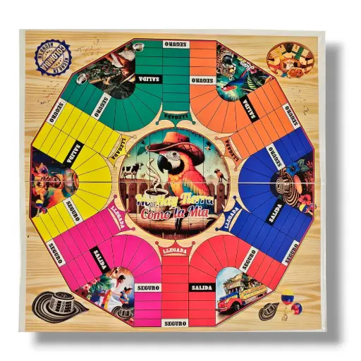 Parqués Plegable Magnético 6 y 4 Puestos Doble Cara - Grande PM3 