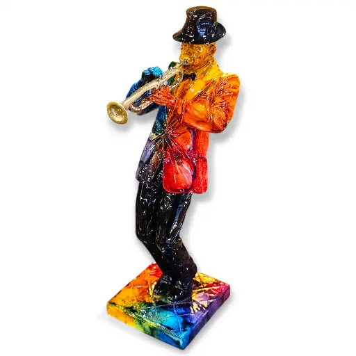 Escultura Músico Cubano Trompetista
