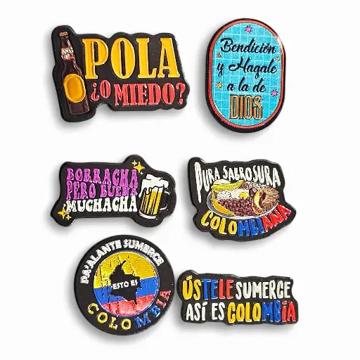 Set Imanes Colombia x 6 Unidades M-2 