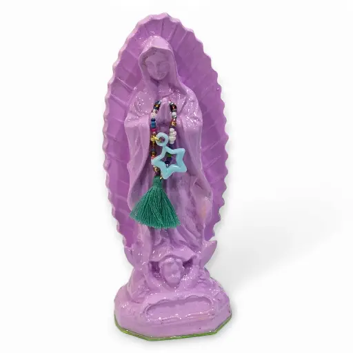 Vírgen de Guadalupe Colores Pequeña (Lila)