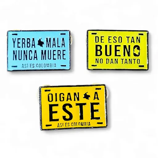 Set x 3 Pines Metálicos Colombia P-10
