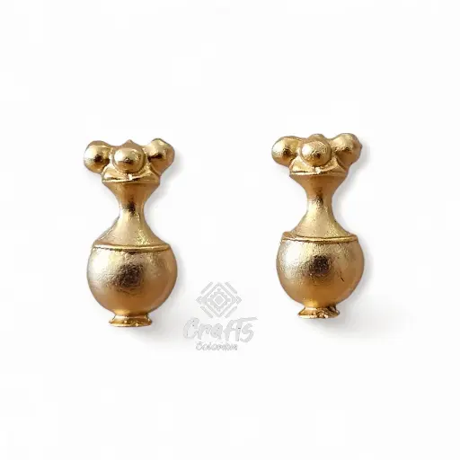 Arete Precolombino baño en oro de 24K Q14