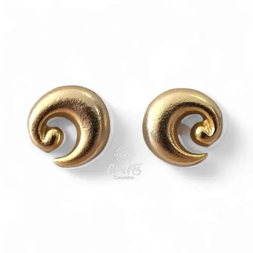 Arete Precolombino baño en oro de 24K Q21